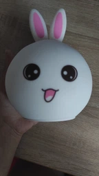 Дитячий нічник силіконовий Кролик Rabbit-Lamp нічна LED лампа на акумуляторі 5 кольорів підсвічування біло-рожевий фото від покупців 3