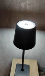 Настольная лед лампа ML-G01A на аккумуляторе с 3 режимами света usb зарядка - led портативный настольный фонарь для дома офиса стола кафе бара комнаты работы беспроводной светильник сенсорный светодиодный универсальный ночник (Белый) фото от покупателей 9