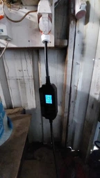 Зарядка для електромобіля з WIFI Type 2 22кВт 32А / Зарядна станція для Volkswagen, Tesla, Nissan, Renault, Honda, AUDI 9624 feyree Чорний 73121