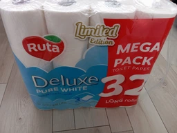 Туалетний папір Ruta Pure White Deluxe 3 шари 160 відривів 32 рулони (4820202896135) фото від покупців 8