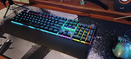 Клавіатура дротова Aula F2058 Rainbow EN/UA layout KRGD blue USB фото від покупців 11
