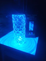 Ночник лампа RGB настольная Rose Diamond Table Lamp LED светильник кристалл с USB-зарядкой и пультом ромб фото от покупателей 13