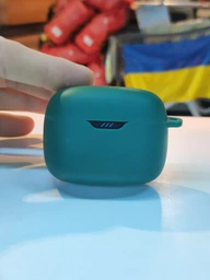 Силиконовый чехол для JBL Tune Beam TWS черный (чехол + карабин) фото от покупателей 4