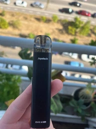 Многоразовая электронная сигарета вейп Pod система Joyetech Evio M Pro 1100 mAh Carbon + кабель type-c ACG в комплекте к под системы под перезаправляемая курилка электронка подик для заправки жидкости до 30 Вт