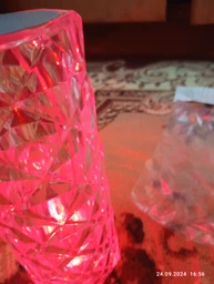 Ночник лампа RGB настольная Rose Diamond Table Lamp LED светильник кристалл с USB-зарядкой и пультом ромб фото от покупателей 6
