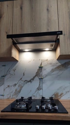 Витяжка Gorenje телескопічна, 60см, 450м.куб/год, чорний фото от покупателей 3