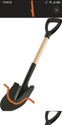 Лопата штыковая 2E Digger 1, деревянная ручка, 1.5 мм, 78 см, 0.84кг (2E-S78W)