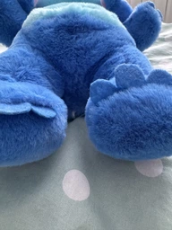 Мягкая игрушка ночник Веселый Стич с функцией дыхания blue фото от покупателей 2