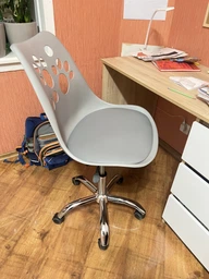 Дитяче крісло Hommex Dingo White / Blue (арт H-232 W / BL MR) на колесах хром фото от покупателей 10