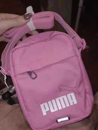 Спортивна сумка кросс-боди через плечо женская тканевая Puma Phase Elemental Portable 09069603 Розовая (4067981504343)