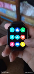 Смарт-годинник Smart Watch Xiaomi Pop-3S Amazfit AMOLED 1.96 (502x410) 300мАч Black-Silver фото від покупців 15