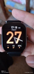 Смарт-годинник Smart Watch Xiaomi Pop-3S Amazfit AMOLED 1.96 (502x410) 300мАч Black-Silver фото від покупців 10