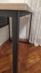 Компьютерный стол Ferrum-decor Майк 75x140x60 черный ДСП Белое 16мм фото от покупателей 4