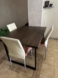 Дерев'яний стіл в стилі loft HomeDeco 100х60 Ясен фото від покупців 11