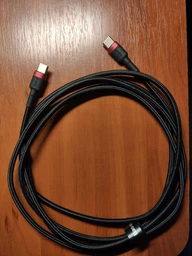 Кабель для зарядки Baseus CATKLF-AL91 Cafule 100W Type-C to Type-C, 2м red/black фото от покупателей 17