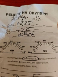 Очки для чтения +2.0 диоптрии в пластиковой оправе(1009049)