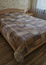 Покрывало Home Line Бежевое Евро 210x240 см Стеганое Микрофибра (178343) фото от покупателей 1
