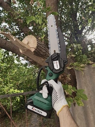 Акумуляторна електропила KOBZA Chain Saw 21В з двома батареями (ланцюгова міні-пила в кейсе) фото від покупців 4