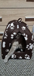 Мягкий домик для собак и кошек Pet Toys Hut 27х27 см Синий фото от покупателей 2