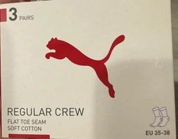 Набор женских носков высоких хлопковых Puma Sport Crew Lightweight 90794003 35-38 3 пары White/Grey/Black (8720245028592) фото от покупателей 3
