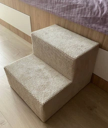 Сходинки пандус для собачок 30*35*40 коричневий.З'ємний чохол фото від покупців 1