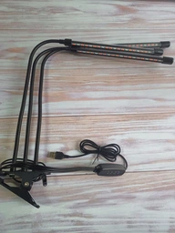 Фітолампа Led Plant Grow Leight USB Потрійна (Чорний) фото від покупців 1