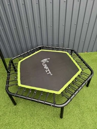 Батут для занятий фитнесом с ручкой FunFit 127 см Green фото от покупателей 3