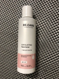 Тонер для лица RE.CARE Exfoliating Face toner Отшелушивающий 150 мл (4823109409217) фото от покупателей 4