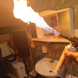 Газовий пальник латунний з керамічним соплом п'єзопідпалом ціліснометалевий Ø22 мм 155 мм (m60-tq-803) фото від покупців 1