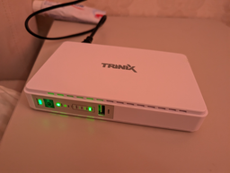 ДБЖ для маршрутизатора та оптичного терміналу Trinix TRX-MUPS-1748 PoE (10000mAh) 5V/9V/12V/24V/48V (42-00147)