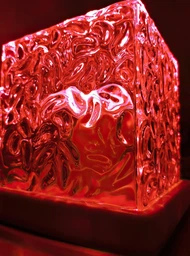 Ночник проектор куб светодиодный с проекцией воды настольная RGB лампа 16 цветов для спальни и детской с эффектом водяной волны Led светильник анимация северного сияния и водяной волны с пультом и аккумулятором от USB