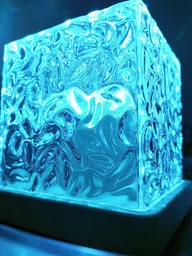 Ночник проектор куб светодиодный с проекцией воды настольная RGB лампа 16 цветов для спальни и детской с эффектом водяной волны Led светильник анимация северного сияния и водяной волны с пультом и аккумулятором от USB фото от покупателей 2