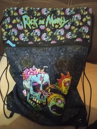 Сумка для обуви с карманом Kite Education Rick and Morty RM22-601L 128 г 49x36 см принт фото от покупателей 1