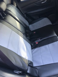 Комплект модельных чехлов AMI.AUTO из германской экокожи черно-желтые кант на Мицубиси Аутлендер 3 (Mitsubishi Outlander ) 2012-2015 кроссовер фото от покупателей 1