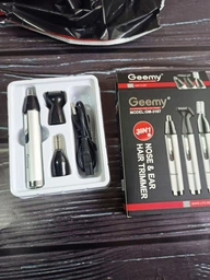 Триммер для носа ушей и бороды 3 в 1 Geemy GM-3107 аккумуляторный 3 Вт зарядка от сети 220 В Silver фото от покупателей 11