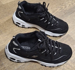 Жіночі кросівки Skechers D`Lites Freeze Talk Black/White 36 Білий 66666125-BLK фото від покупців 9