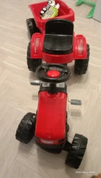 Трактор на педалях Woopie Farmer GoTrac Maxi Plus с прицепом Красный (5904326941625)