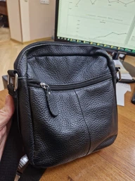 Сумка планшет через плечо мужская из натуральной кожи Laras K100082 Коричневая (ROZ6400034390) фото от покупателей 1