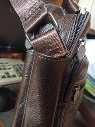 Сумка планшет через плечо мужская из натуральная кожи Vintage leather-14991 Коричневая