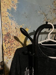 Двойная напольная стойка для одежды Double floor Hanger 110х54 см и полкой для обуви фото от покупателей 4