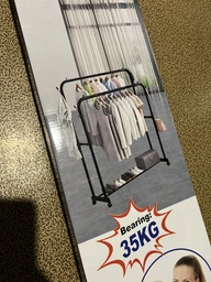 Двойная напольная стойка для одежды Double floor Hanger 110х54 см и полкой для обуви