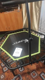 Батут для занятий фитнесом с ручкой FunFit 127 см Green фото от покупателей 2