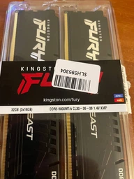 Модуль пам`яті DDR5 2x16GB/6000 Kingston Fury Beast Black (KF560C30BBK2-32) фото от покупателей 9