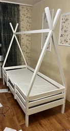 Кровать домик SportBaby Вигвам 2 80x190 см Белый (2-80x190-4)