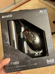 Миша ігрова комп'ютерна A4Tech X-710BK Black USB + килимок A4Tech X7-200MP (218724) фото від покупців 2