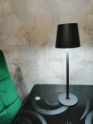 Настольная лед лампа ML-G01A на аккумуляторе с 3 режимами света usb зарядка - led портативный настольный фонарь для дома офиса стола кафе бара комнаты работы беспроводной светильник сенсорный светодиодный универсальный ночник (Белый) фото от покупателей 7