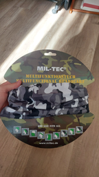 Головний убір багатофункціональний Mil-Tec Баф Чорно-Білий MULTI FUNCTION HEADGEAR URBAN (12216022)