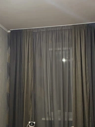 Комплект Штор Декорин Микровелюр Дабл 150x270 см 2 шт Серо-бежевый с Темно-серым