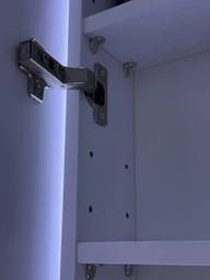 Зеркальный шкаф MIRATER Панорама с LED-подсветкой 50 см левосторонний фото от покупателей 3