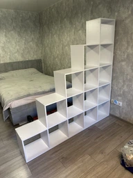 Стелаж гірка, перегородка для кімнати Moreli Stina В1776*Ш1776*Г300 Дуб сонома фото від покупців 1